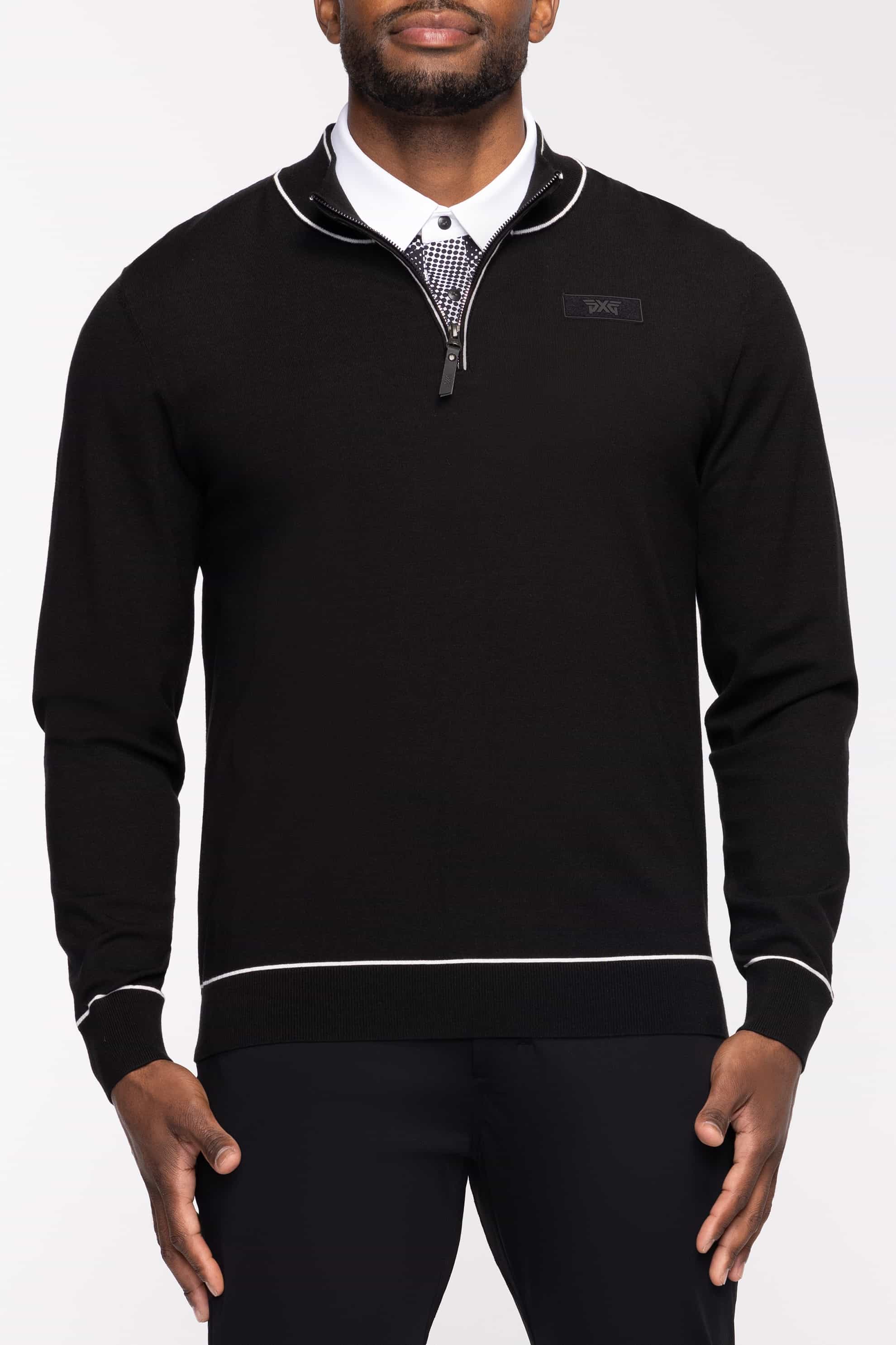 Buy Stripe Detail 1/4 Zip Sweater | PXG
